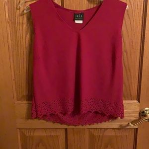 NWOT.  Nice deep red versatile shirt.  Can be dressy or dressy/casual.